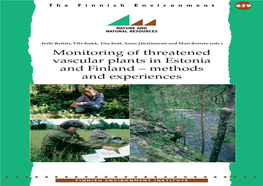 Monitoring of Threatened Vascular Plants in Estonia and Finland