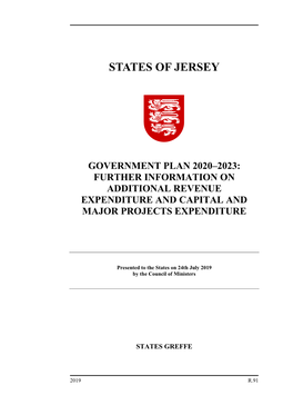 Government Plan 2020–2023: Further Information on Additional Revenue Expenditure and Capital and Major Projects Expenditure