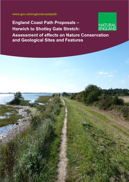 Harwich to Shotley Gate | Nature Conservation Assessment Contents Introduction