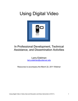 Using Digital Video