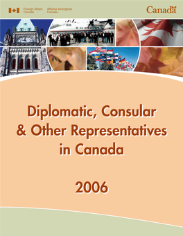 Diplomatic, Consular & Other Representatives in Canada Inside