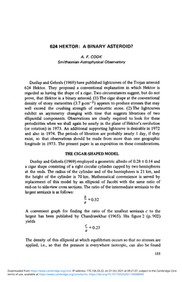 624 Hektor: a Binary Asteroid?