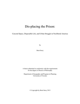 Dis-Placing the Prison
