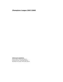 Champions League 2007/2008 Guide