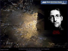 The Edward Snowden NSA Data Breach of 2013