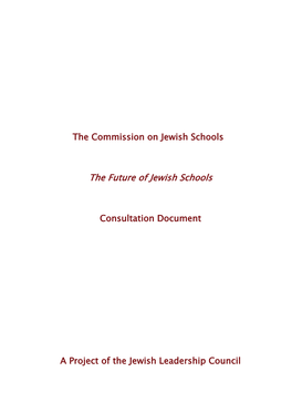 The Future of Jewish Schools