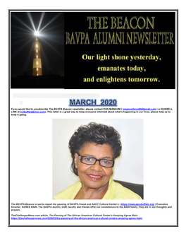 BAVPA Beacon Alumni Newsletter