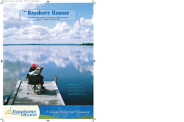 Bayshore Banner the Official Newsmagazine of the Bayshore Village Association Volume 11 Number 3 Summer 2017