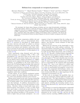 Helium-Iron Compounds at Terapascal Pressures