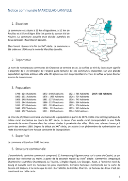 Notice Communale MARCILLAC-LANVILLE