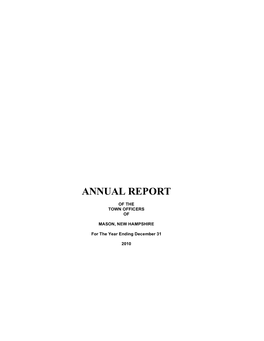 Mason 2010 Annual Report