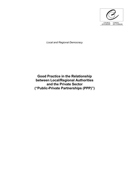 “Public-Private Partnerships (PPP)”
