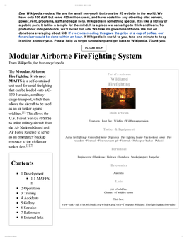 Modular Airborne Firefighting System from Wikipedia, the Free Encyclopedia