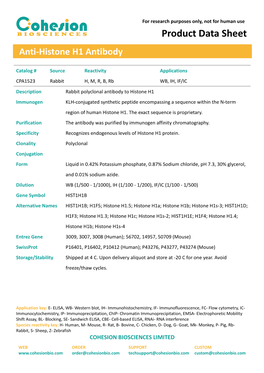 Product Data Sheet