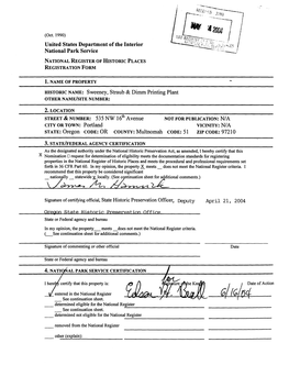 National Register of Historic Places Registration Form