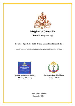 Kingdom of Cambodia National Religion King
