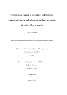 Comparative Change in the Spatial and Temporal Dynamics of Alpine and Subalpine Treelines Across The