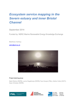 Ecosystem Service Mapping in the Severn Estuary and Inner Bristol Channel