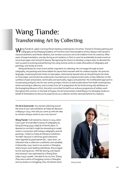 Wang Tiande: Transforming Art by Collecting