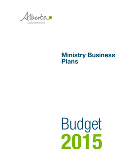 Ministry Business Plans Treasury Board and Finance
