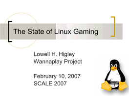 The State of Linux Gaming