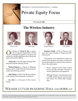 Private Equity Focus