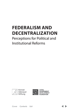 Federalism in Europe, America and Africa: 23 a Comparative Analysis Jörg Broschek