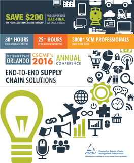 SAVE $200 16AC-FINAL Cscmp.Org on YOUR CONFERENCE REGISTRATION* DETAILS INSIDE To: From