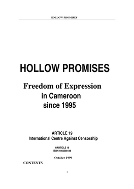 Hollow Promises