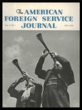 The Foreign Service Journal, July 1940