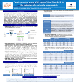 Development of a New MWS R-Gene® Real Time PCR For