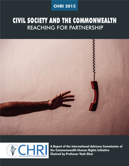 CHRI's 2015 Report on Civil Society and the Commonwealth