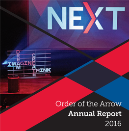 Order of the Arrow Annual Report 2016 CONTENTS