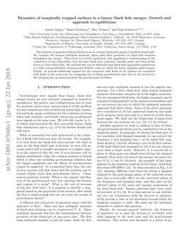 Dynamics of Marginally Trapped Surfaces in a Binary Black Hole Merger: Growth and Approach to Equilibrium