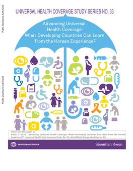 Universal Health Coverage Study Series No. 33