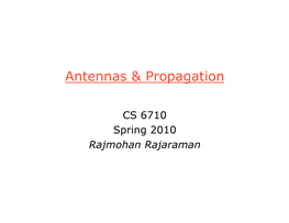 Antennas & Propagation