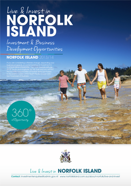 NORFOLK ISLAND Investment & Business Development Opportunities NORFOLK ISLAND 2013/14