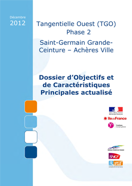 (TGO) Phase 2 Saint-Germain Grande- Ceinture – Achères Ville