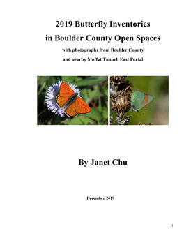 2019 Boulder County Butterflies