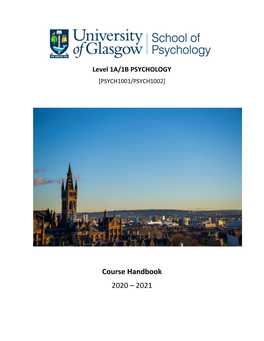 Course Handbook 2020 – 2021