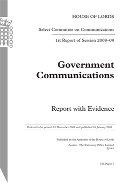 Government Communications