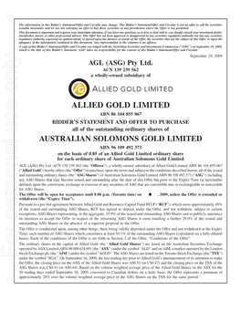 Allied Gold Limited