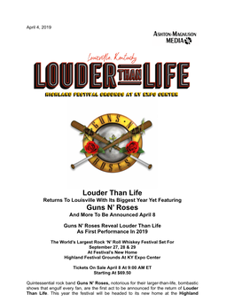 Release 04.04.19 Louder Than Life GNR Announcement FINAL.Docx