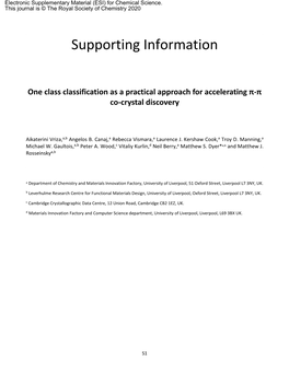 One Class Classification As a Practical Approach for Accelerating Π-Π Co-Crystal Discovery