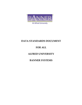 AU Data Standards Manual (PDF)