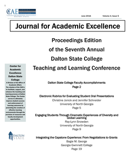 Journal for Academic Excellence