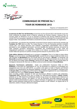 Dossier De Presse Complet-F-TDR-16.12.2011