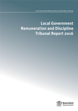 Local Government Remuneration and Discipline Tribunal Report 2016