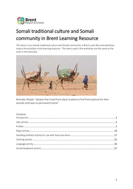 Somali Traditional Culture and Community in Brent