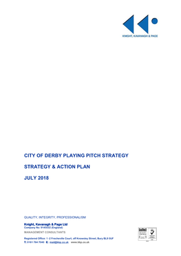 Derby Playing Pitch Strategy